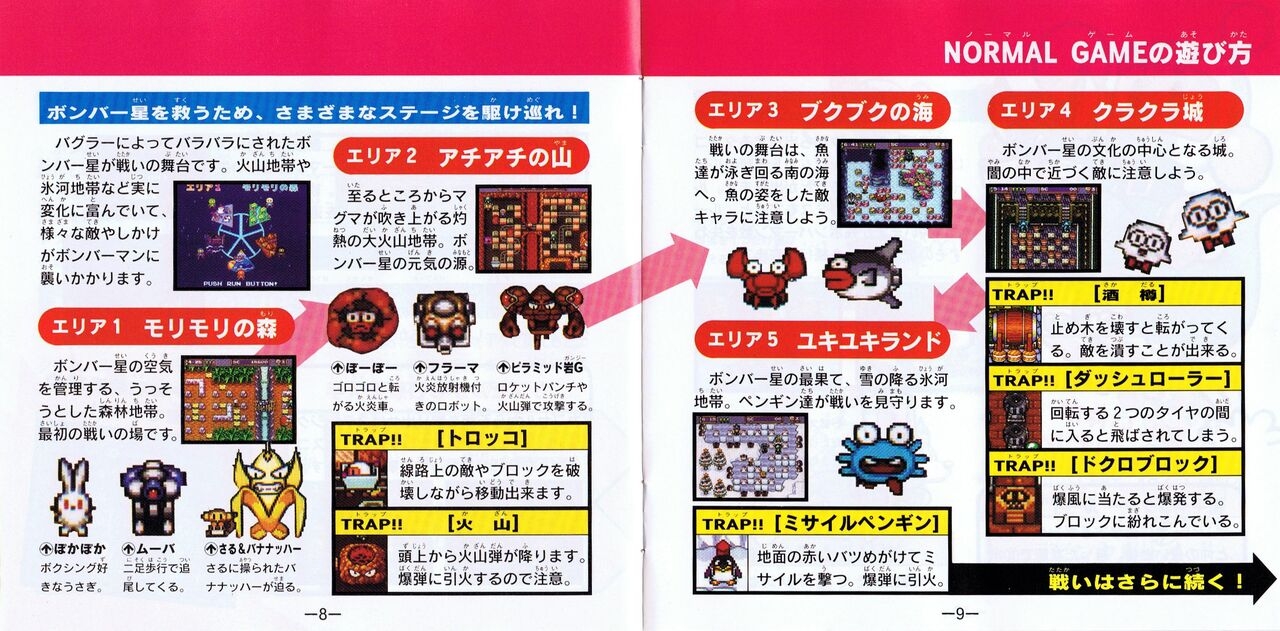 Bomberman 1994 Manual 3