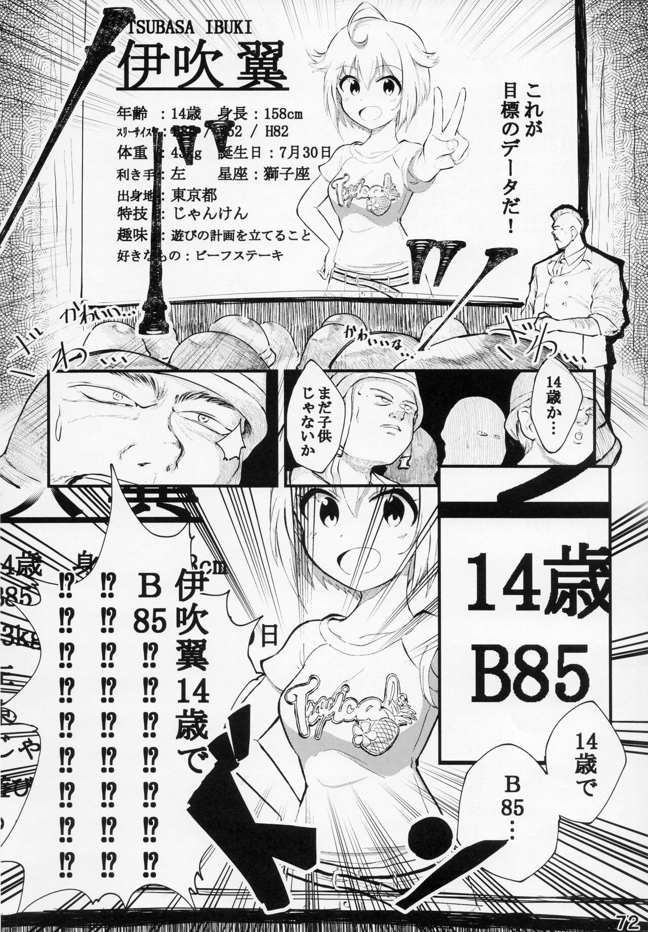(IDOL STAR IDOLMASTER 07) [Ibuki Tsubasa is B85 at Age 14!?!?!?!? (Various)] Ibuki Tsubasa is B85 at Age 14!?!?!?!? (THE IDOLMASTER MILLION LIVE!) 72