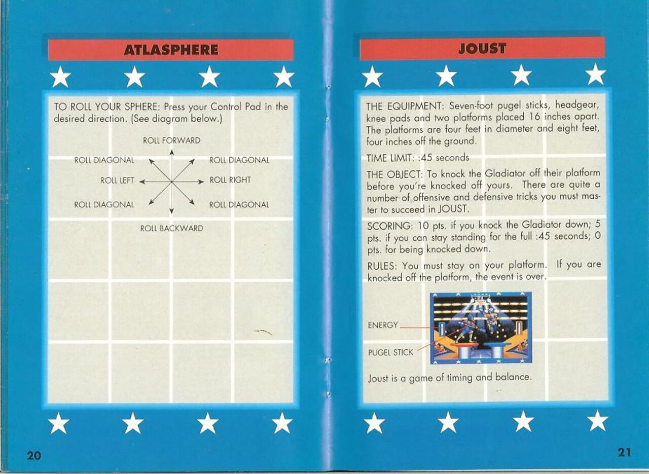 American Gladiators (1992) - SNES Manual 11