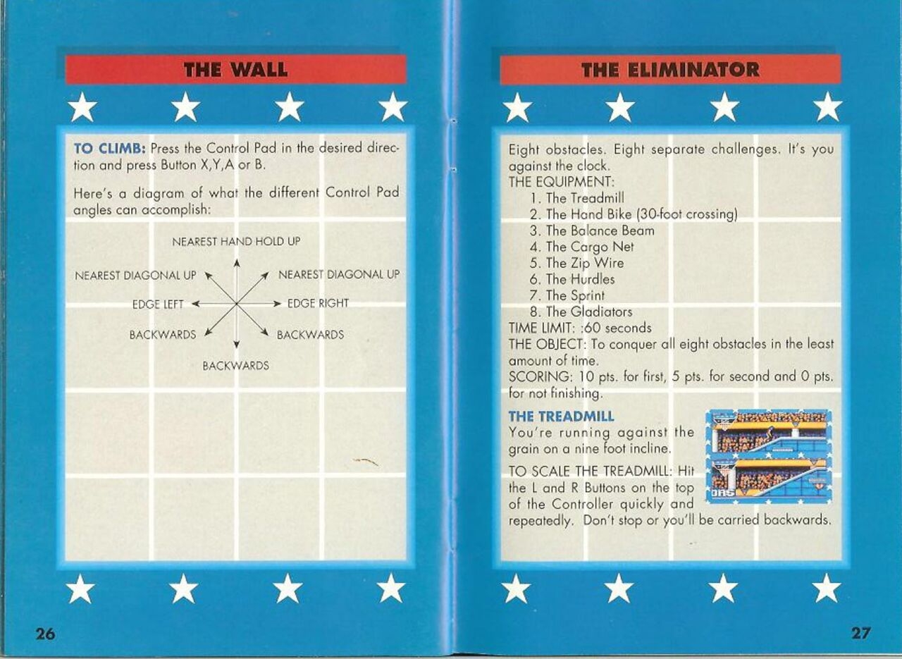 American Gladiators (1992) - SNES Manual 14