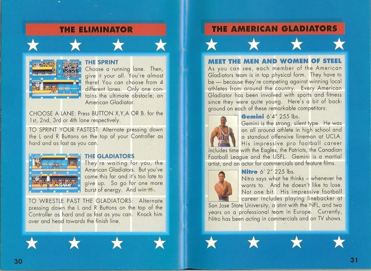 American Gladiators (1992) - SNES Manual 16