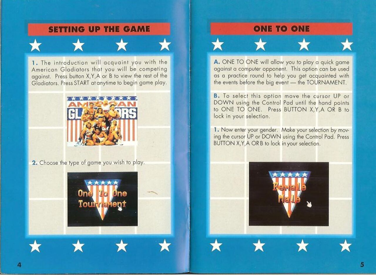 American Gladiators (1992) - SNES Manual 3