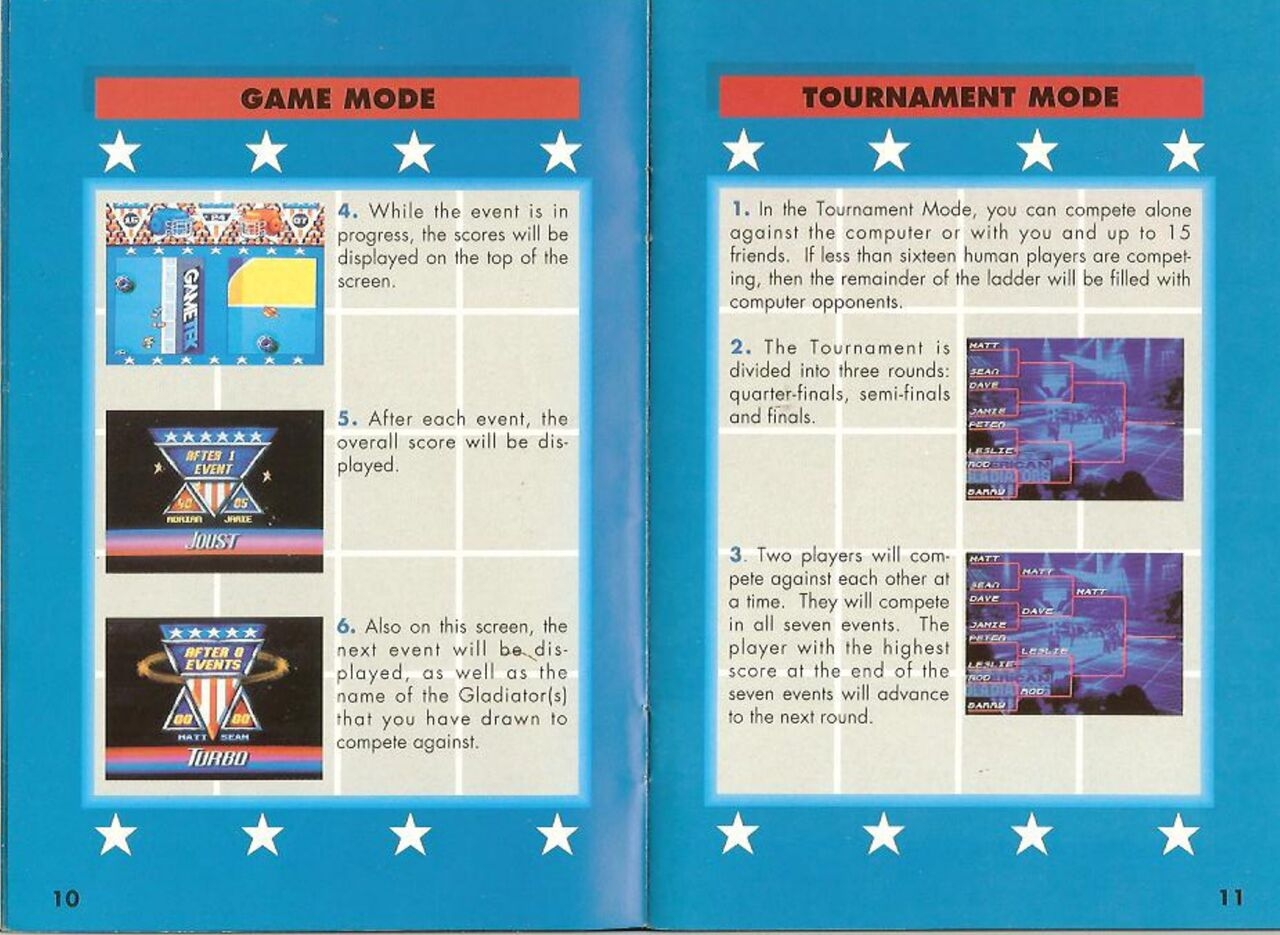 American Gladiators (1992) - SNES Manual 6