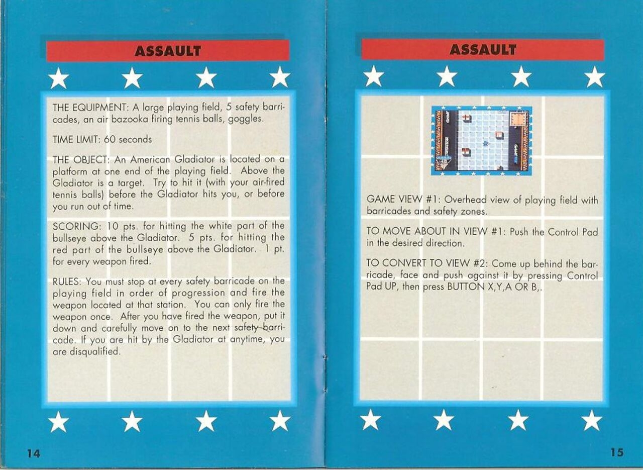 American Gladiators (1992) - SNES Manual 8