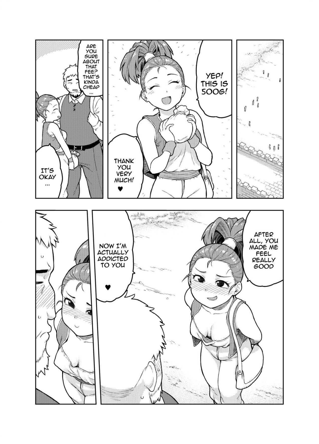 [Meshi no Tomo (Tsukudani)] Shounin-chan wa Ecchi ga Osuki | This Merchant Girl Loves Being Lewd (Dragon Quest III) [English] {Doujins.com} 25