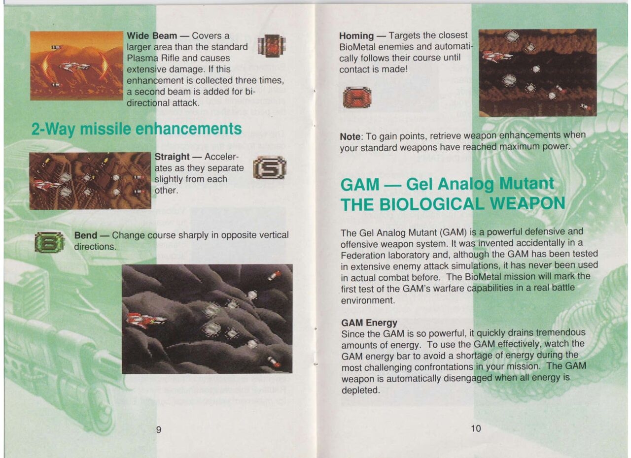 BioMetal (1993) - SNES Manual 10