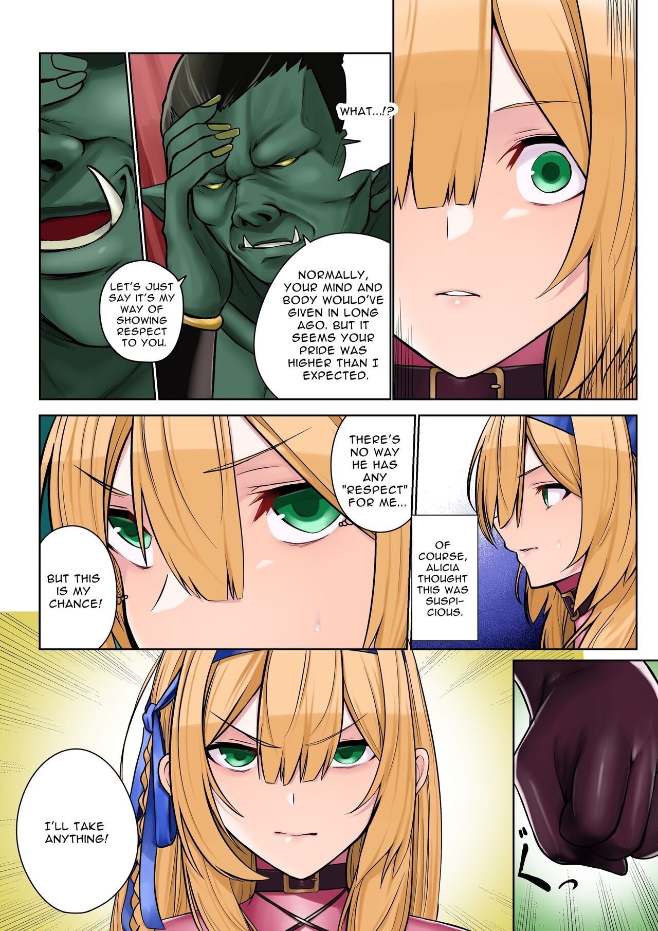 [Seika Kairaku Shoten (Erutoria, Jurai, Sayori)] Himekishi Alicia no Junan -Orc-sama wa Himekishi o Tsukaima ni Shitai-[English] [Digital] 17