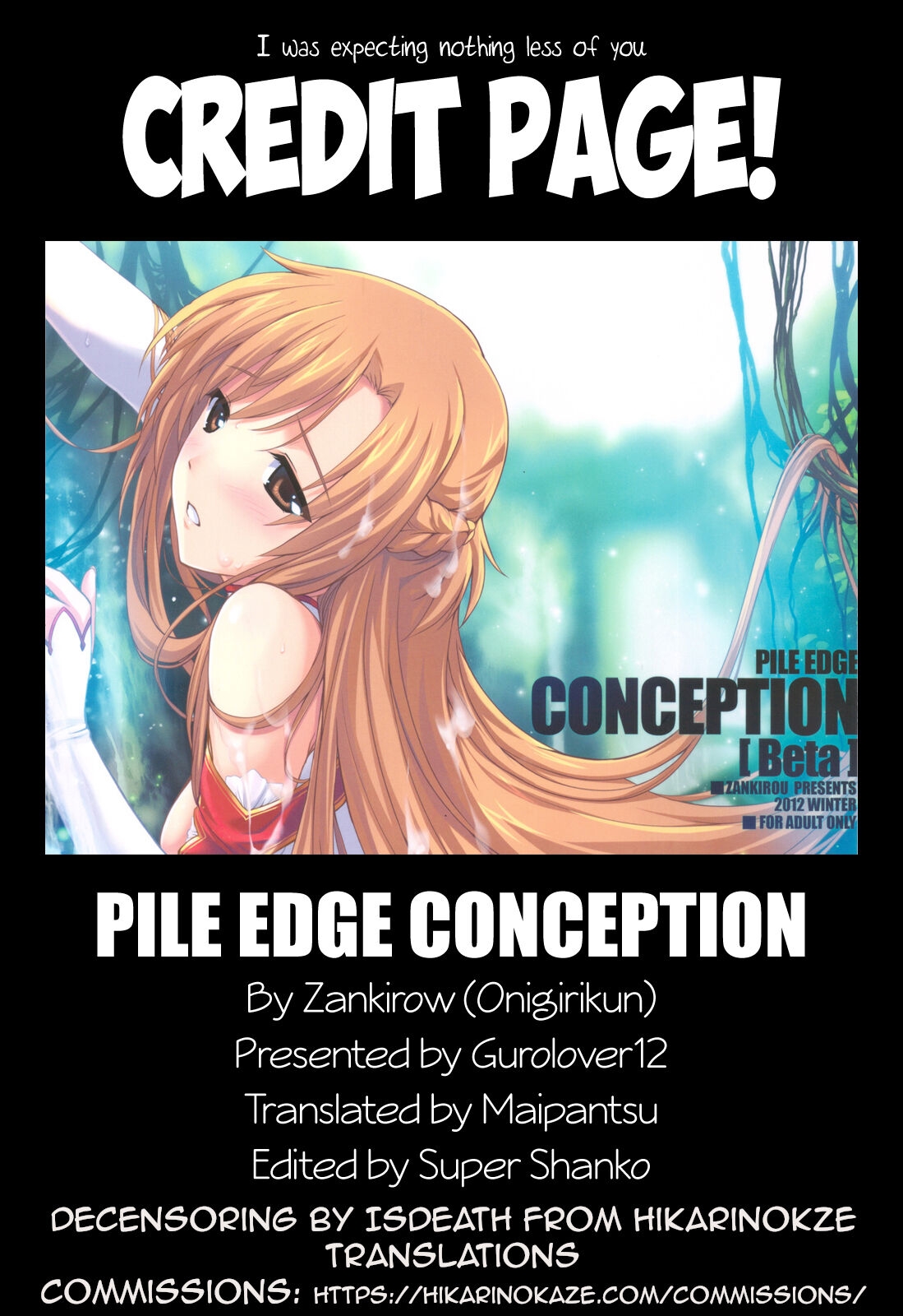 (COMIC1☆7) [Zankirow (Onigirikun)] PILE EDGE CONCEPTION [NEXUS] (Sword Art Online) [English] [Maipantsu, Prupriprupri] [Colorized] [Decensored] 47