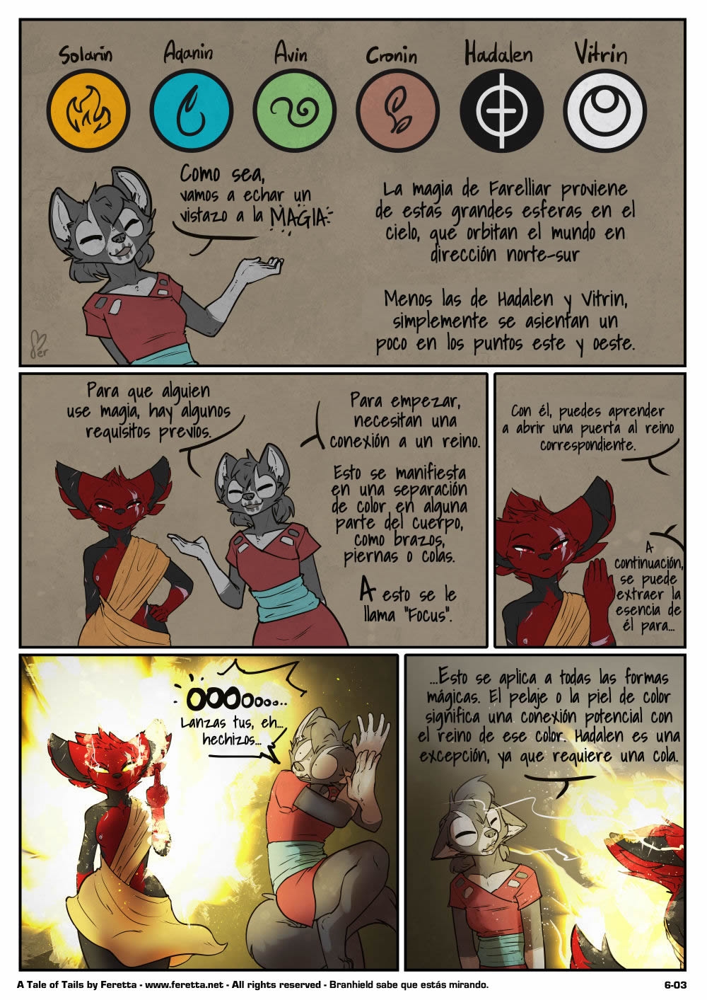 [Feretta] A Tale of Tails: Chapter 6 - Paths converge / Los caminos convergen [Spanish] [Red Fox Makkan] 3