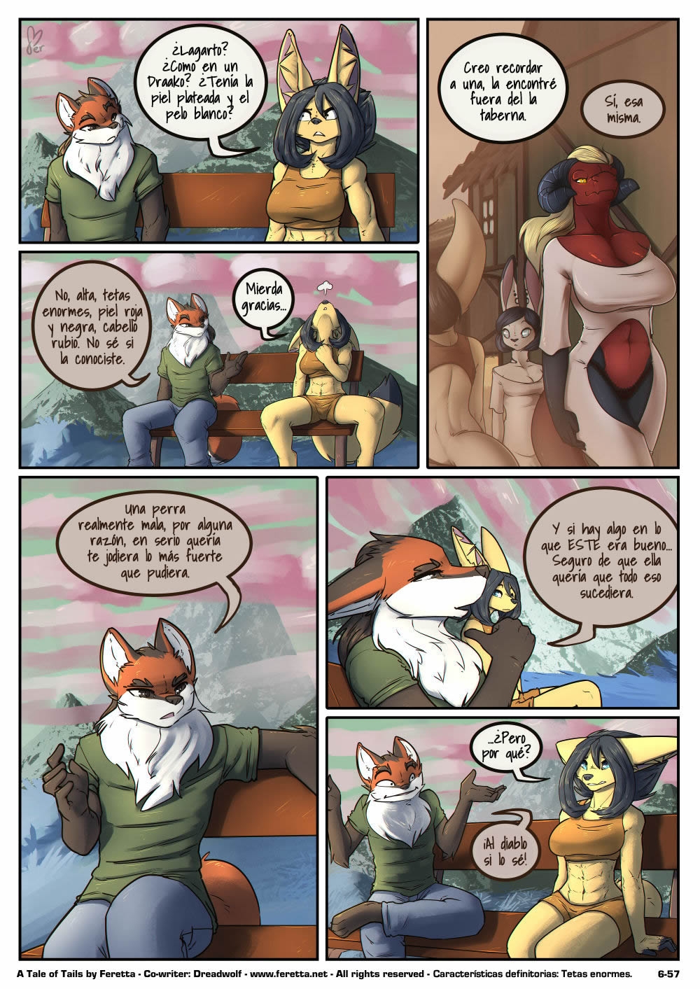 [Feretta] A Tale of Tails: Chapter 6 - Paths converge / Los caminos convergen [Spanish] [Red Fox Makkan] 57