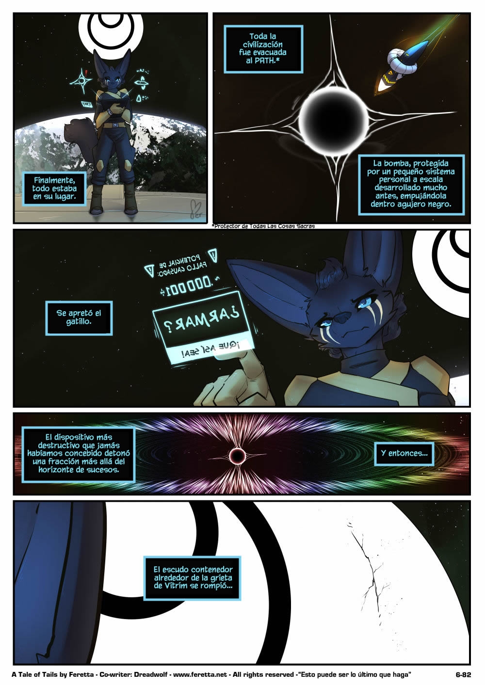 [Feretta] A Tale of Tails: Chapter 6 - Paths converge / Los caminos convergen [Spanish] [Red Fox Makkan] 82