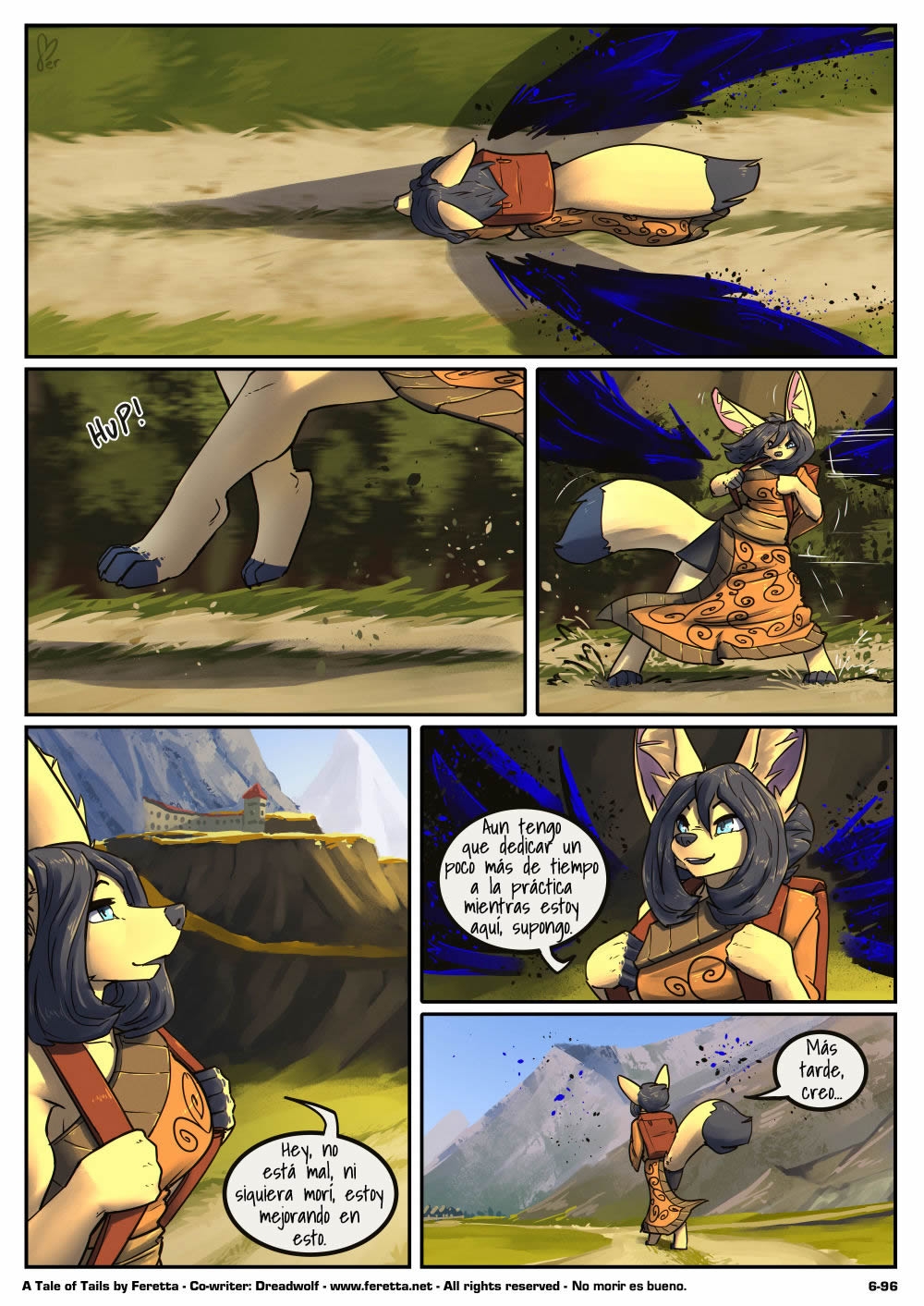 [Feretta] A Tale of Tails: Chapter 6 - Paths converge / Los caminos convergen [Spanish] [Red Fox Makkan] 96