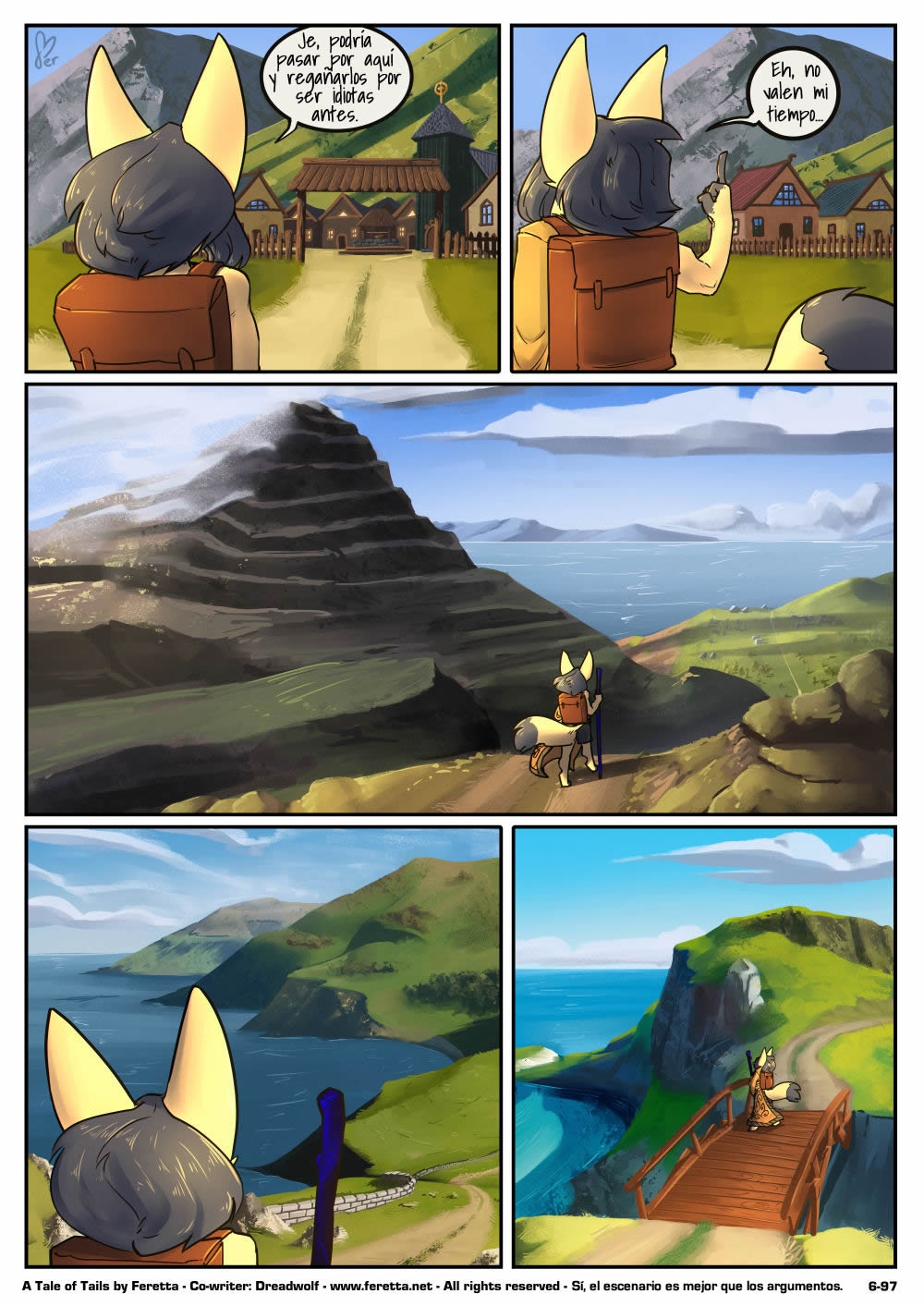 [Feretta] A Tale of Tails: Chapter 6 - Paths converge / Los caminos convergen [Spanish] [Red Fox Makkan] 97