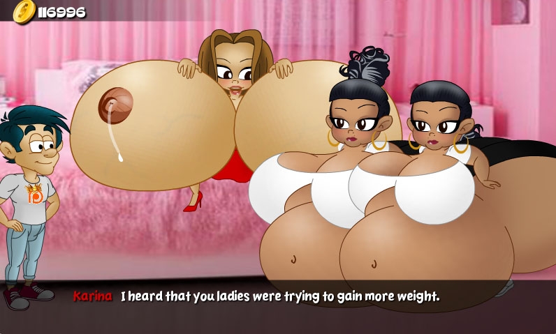 Hungry Girls Game: Twin's Tempting Fattening #4 176
