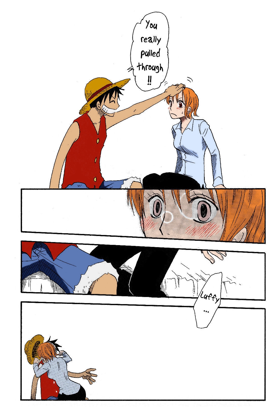 [CHANNEL KING (Fujisaki Kazuko)] Dakishimetara Kiss o Shiyou. (One Piece) [English] [Colorized] 11