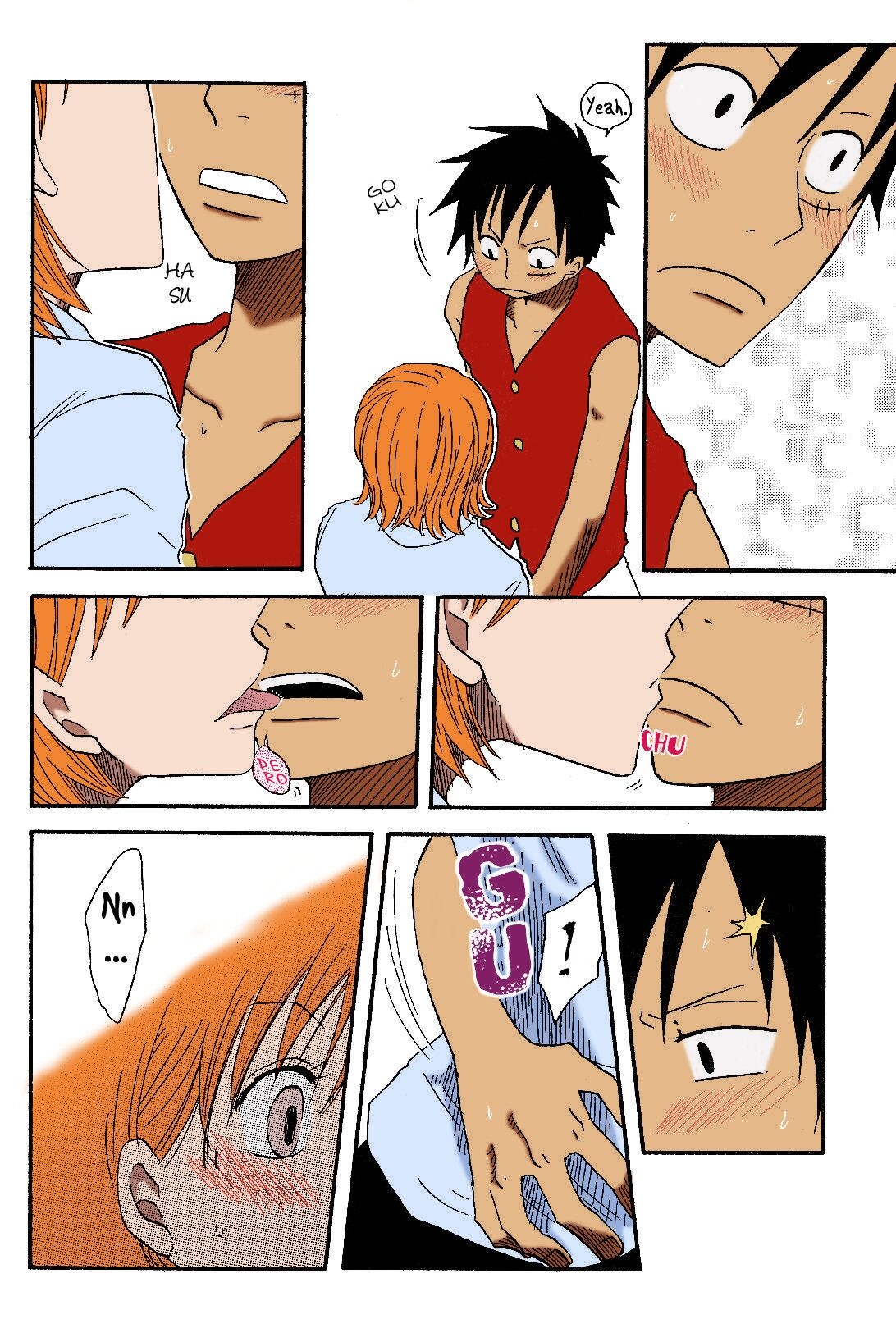 [CHANNEL KING (Fujisaki Kazuko)] Dakishimetara Kiss o Shiyou. (One Piece) [English] [Colorized] 14