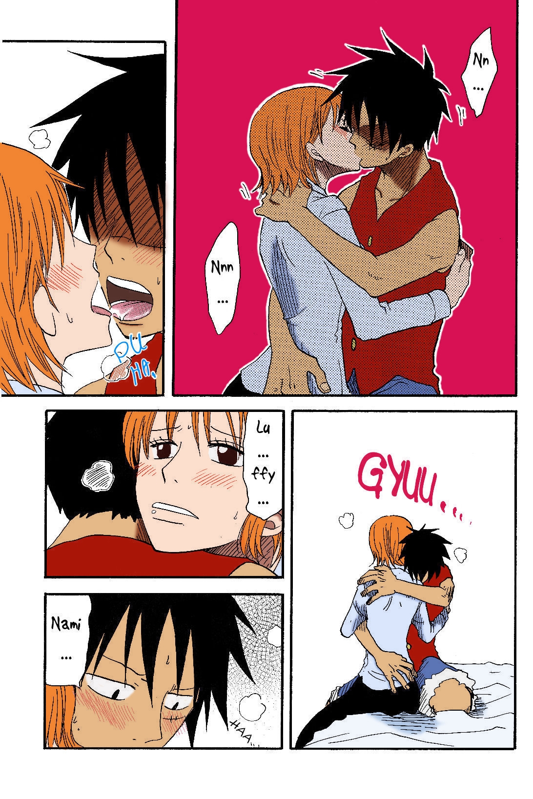 [CHANNEL KING (Fujisaki Kazuko)] Dakishimetara Kiss o Shiyou. (One Piece) [English] [Colorized] 15