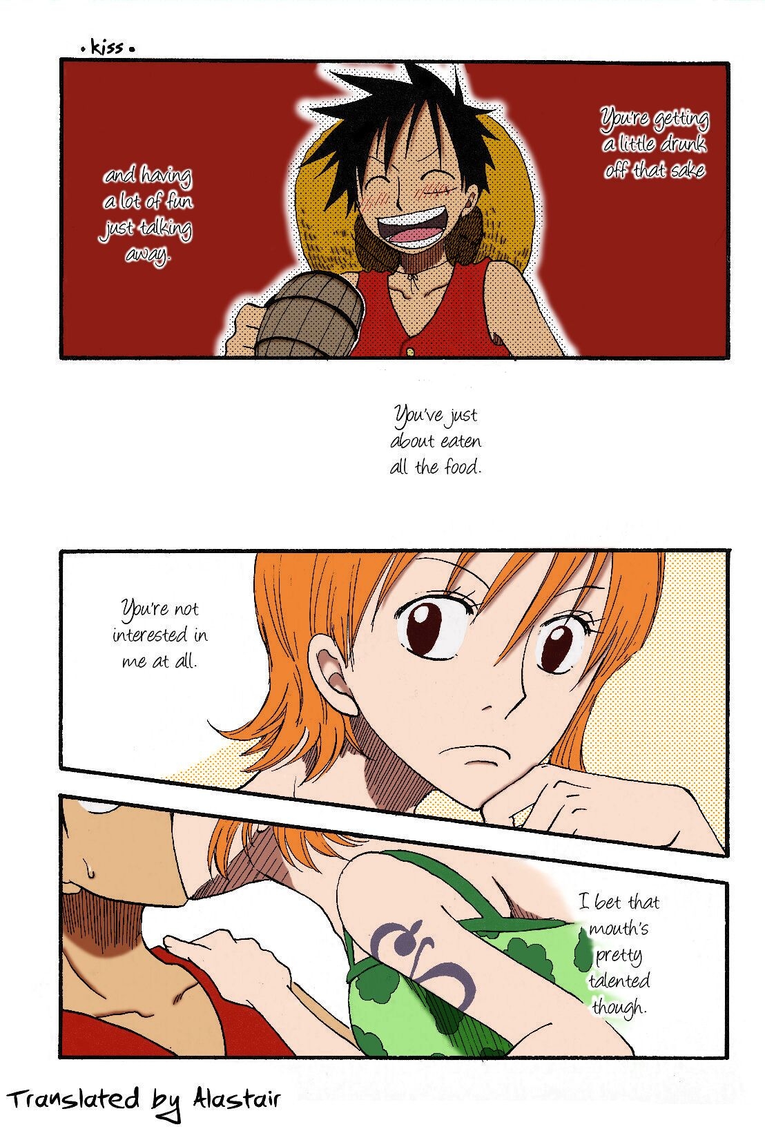 [CHANNEL KING (Fujisaki Kazuko)] Dakishimetara Kiss o Shiyou. (One Piece) [English] [Colorized] 1