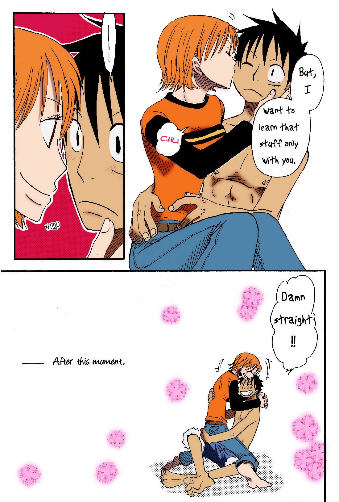[CHANNEL KING (Fujisaki Kazuko)] Dakishimetara Kiss o Shiyou. (One Piece) [English] [Colorized] 31