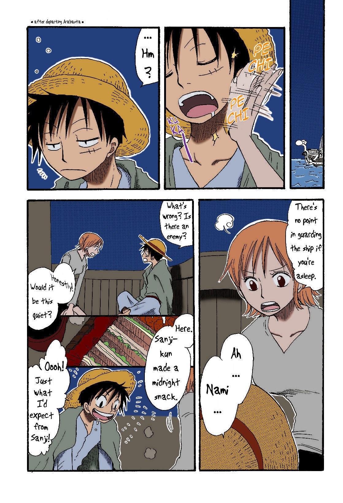 [CHANNEL KING (Fujisaki Kazuko)] Dakishimetara Kiss o Shiyou. (One Piece) [English] [Colorized] 34