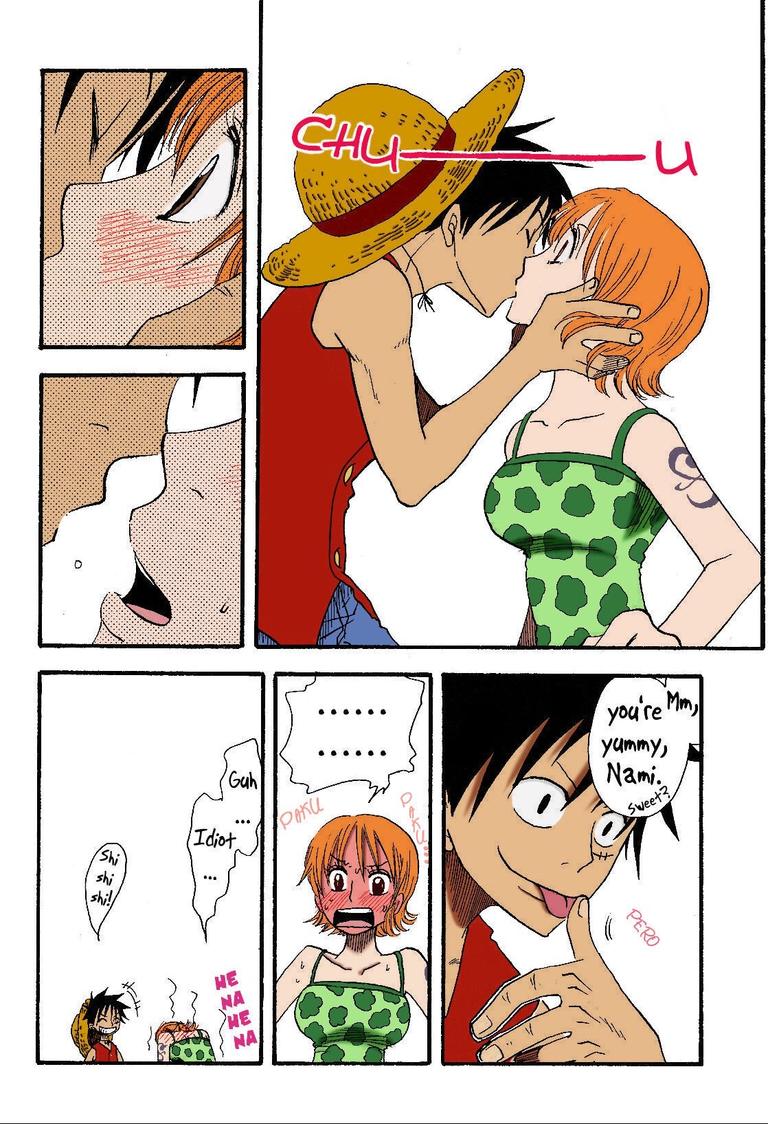 [CHANNEL KING (Fujisaki Kazuko)] Dakishimetara Kiss o Shiyou. (One Piece) [English] [Colorized] 4
