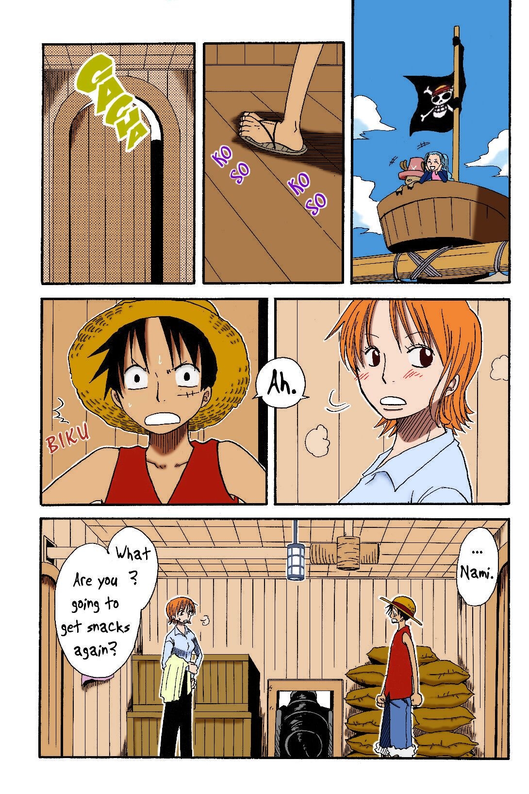 [CHANNEL KING (Fujisaki Kazuko)] Dakishimetara Kiss o Shiyou. (One Piece) [English] [Colorized] 5