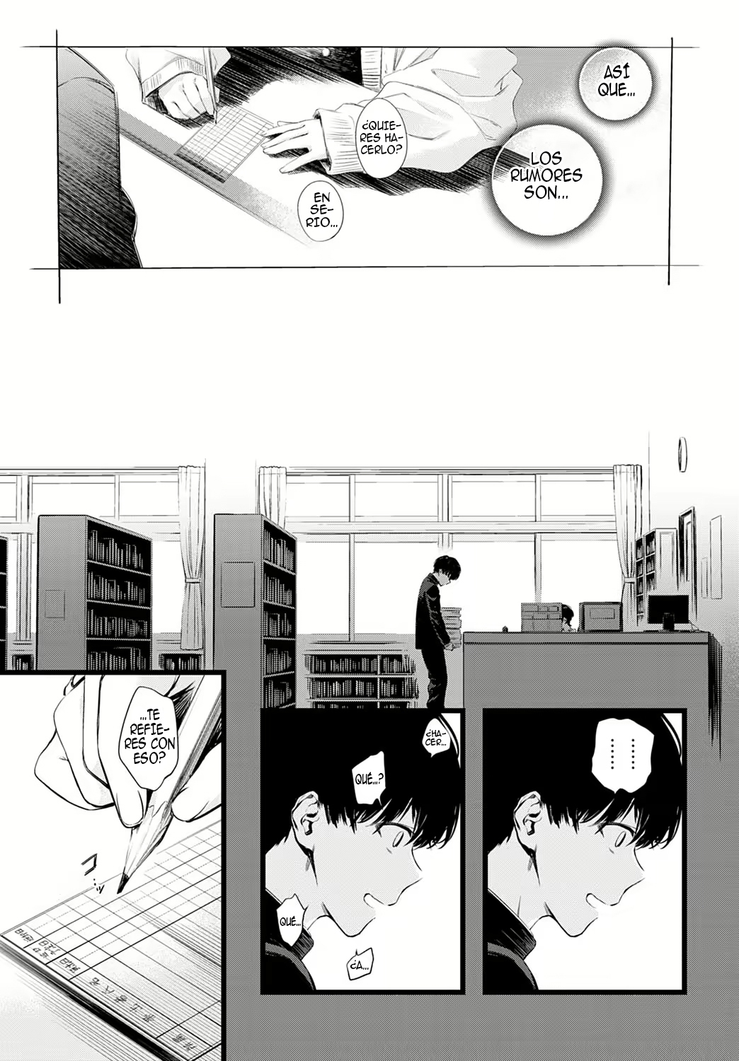 [Haguruma] Toshoiin-san no Ura Menu | El Menu Secreto De La Bibliotecaria Del Comite (COMIC Anthurium 2022-06) [Spanish] [SSR Translations & Anime no Mansebia] [Digital] 2