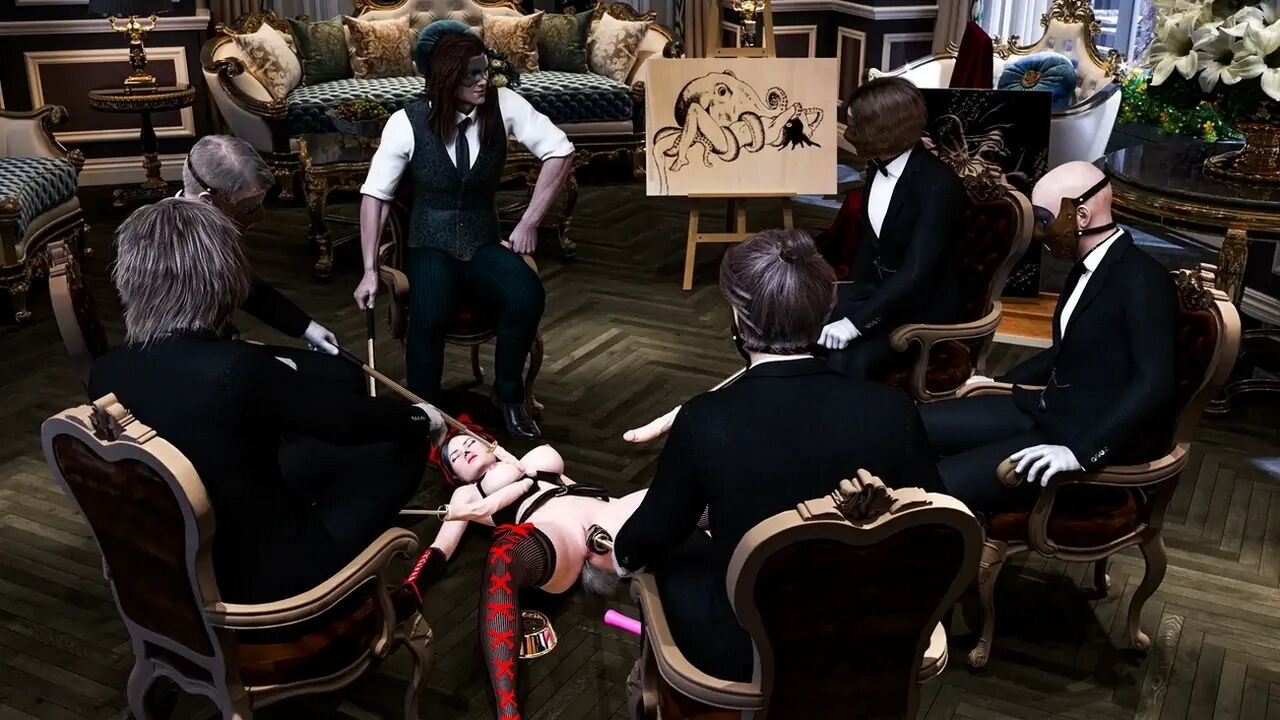 DecentMonkey - Submissive maid gets gangbang (Textless) 107