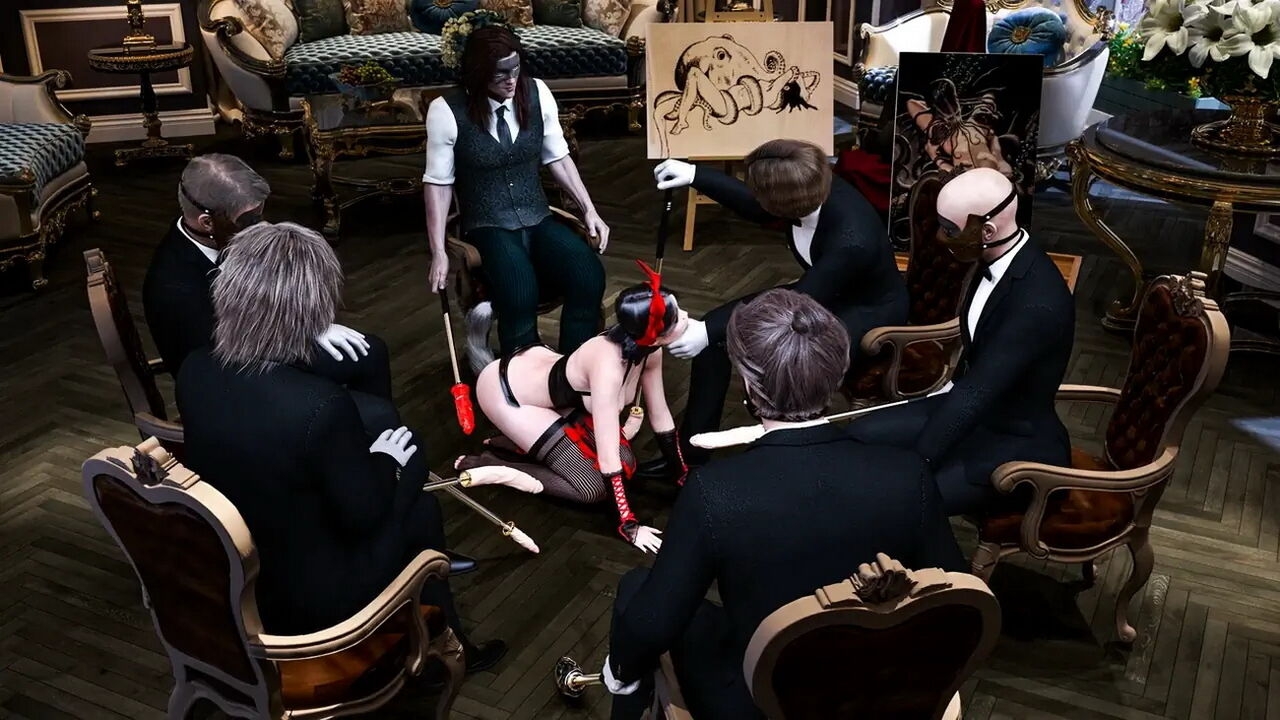 DecentMonkey - Submissive maid gets gangbang (Textless) 56