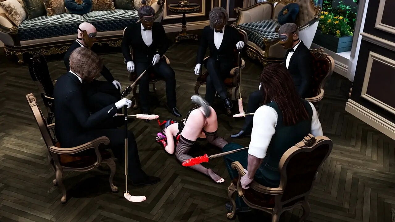DecentMonkey - Submissive maid gets gangbang (Textless) 79