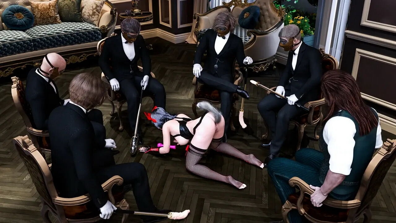 DecentMonkey - Submissive maid gets gangbang (Textless) 96