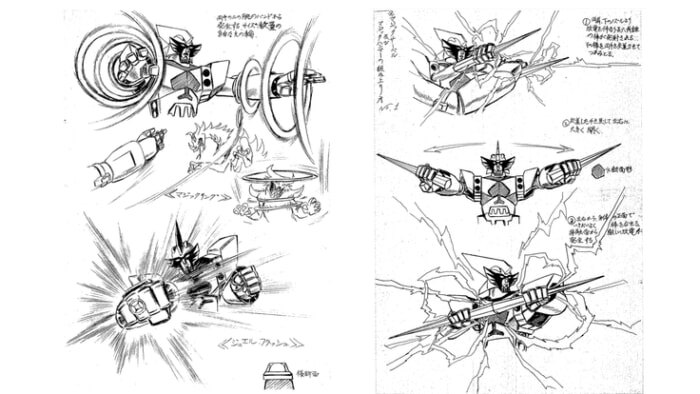 [Kazutaka Miyatake] Studio Nue Chōgattai Majutsu Robo Ginguiser Original Mechanical Concepts [1976-1977] 5