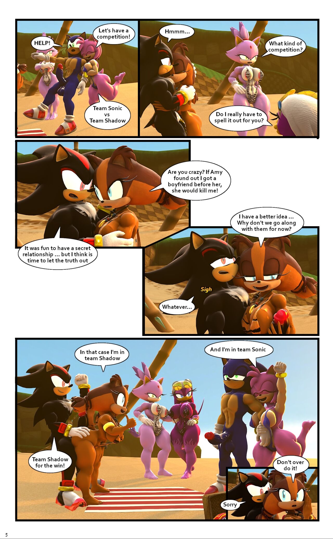[Grey-Comic #2] Sticks Little secret part 2 (Sonic the Hedgehog) 5