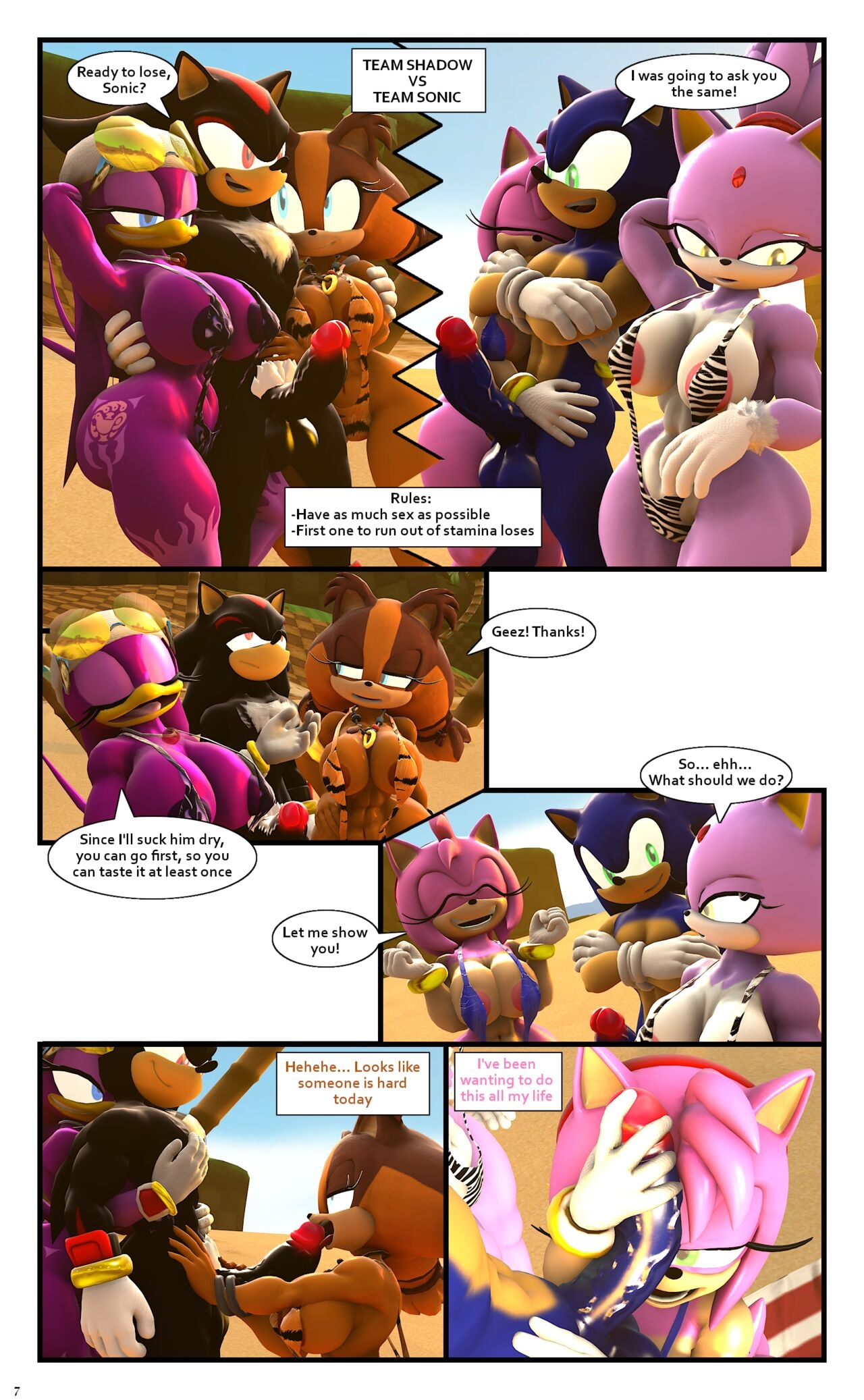 [Grey-Comic #2] Sticks Little secret part 2 (Sonic the Hedgehog) 7
