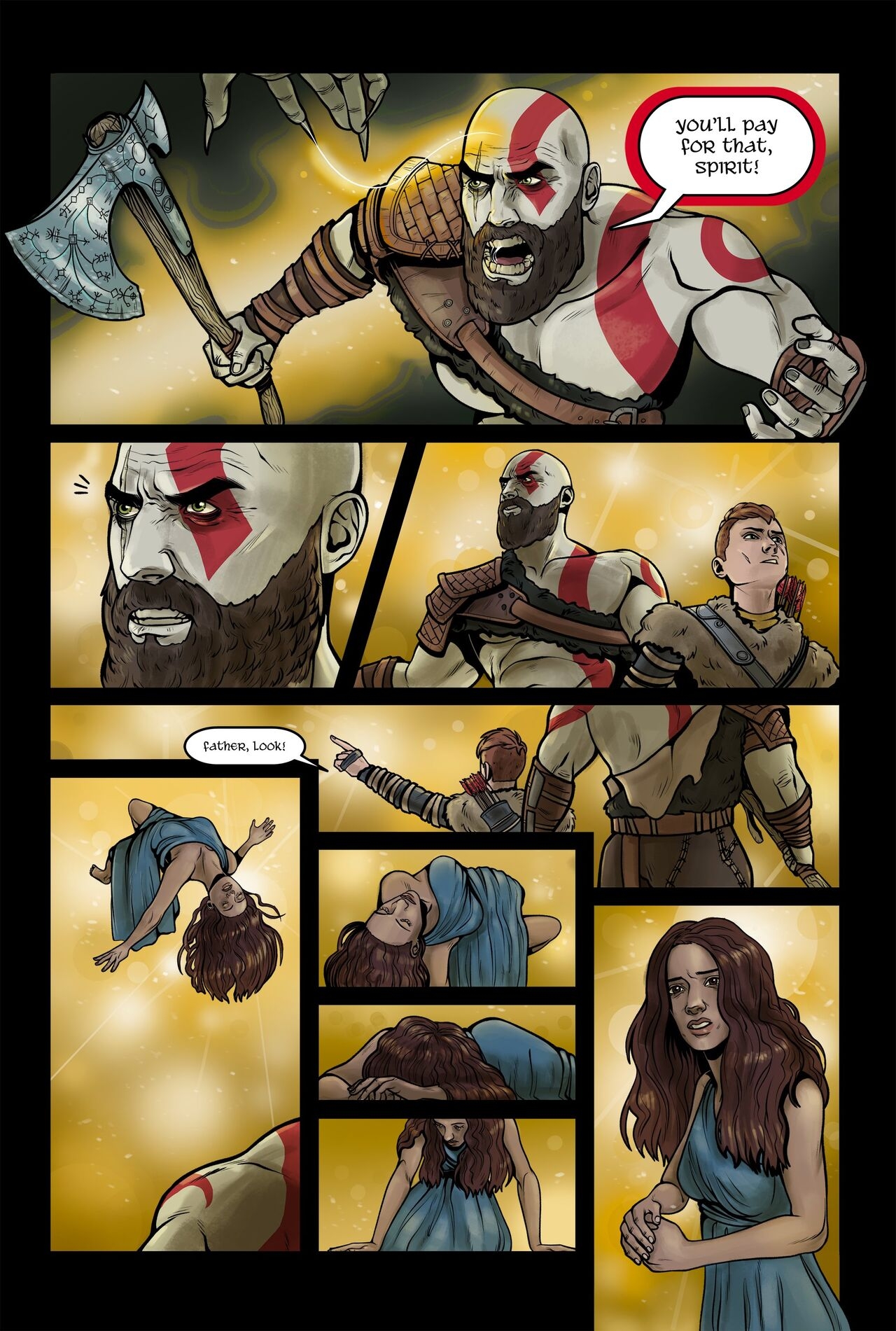 God of War What if Kratos met Calliope (Sami Biloff) 3