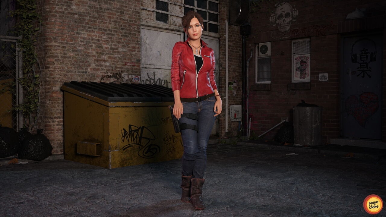 ProneToClone - Jennifer Lawrence cosplay Claire Redfield 0