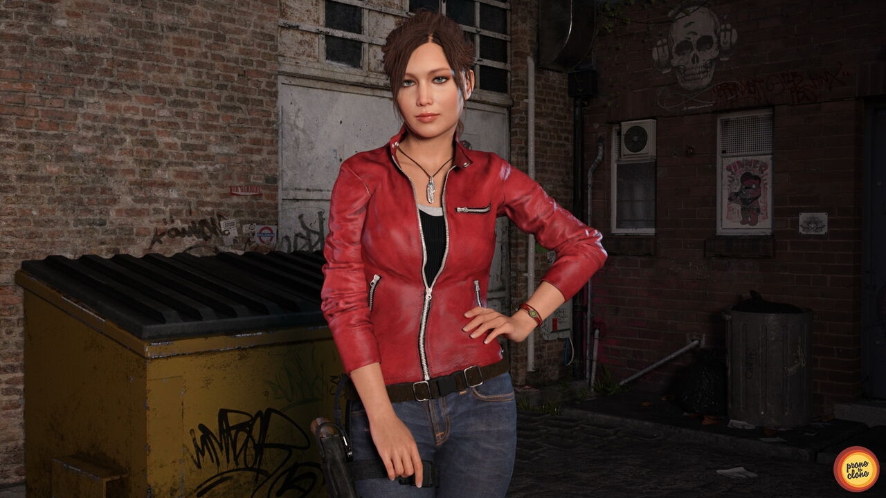 ProneToClone - Jennifer Lawrence cosplay Claire Redfield 1