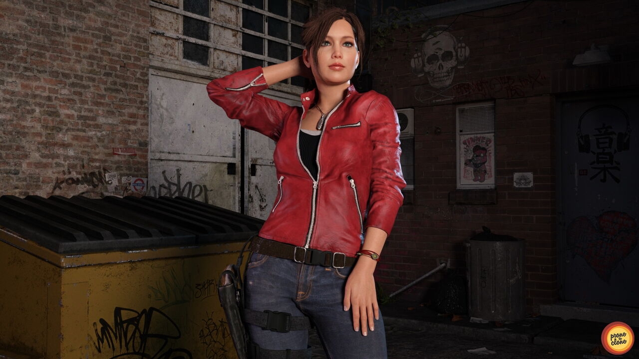 ProneToClone - Jennifer Lawrence cosplay Claire Redfield 2