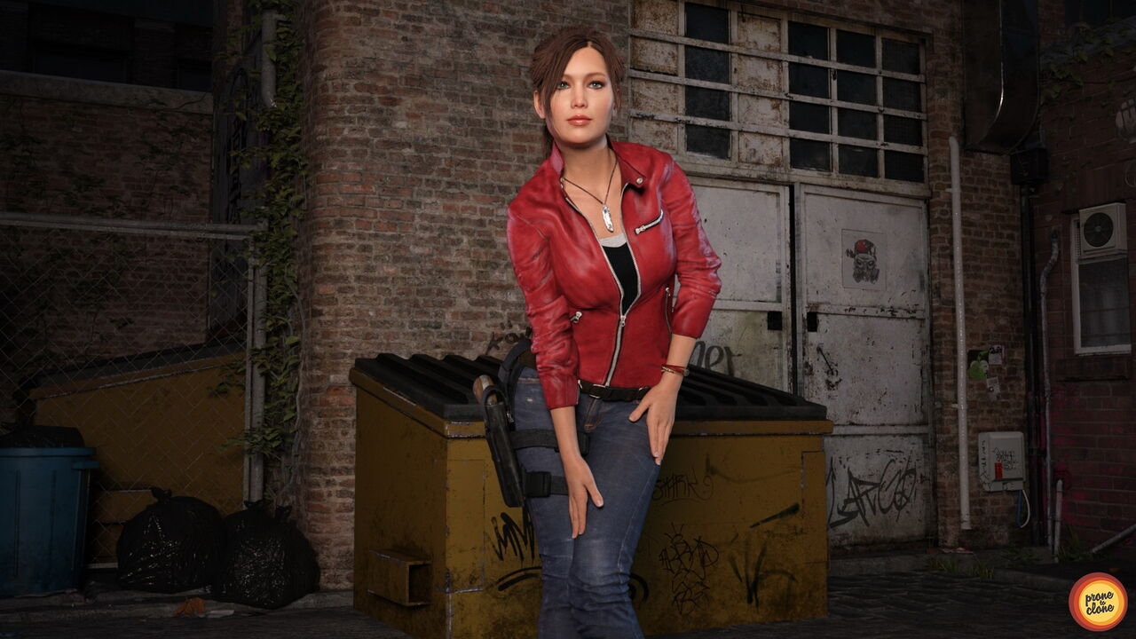 ProneToClone - Jennifer Lawrence cosplay Claire Redfield 4