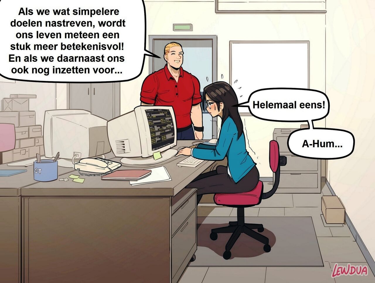 Lewdua - A Typical Office Day (Dutch) 9