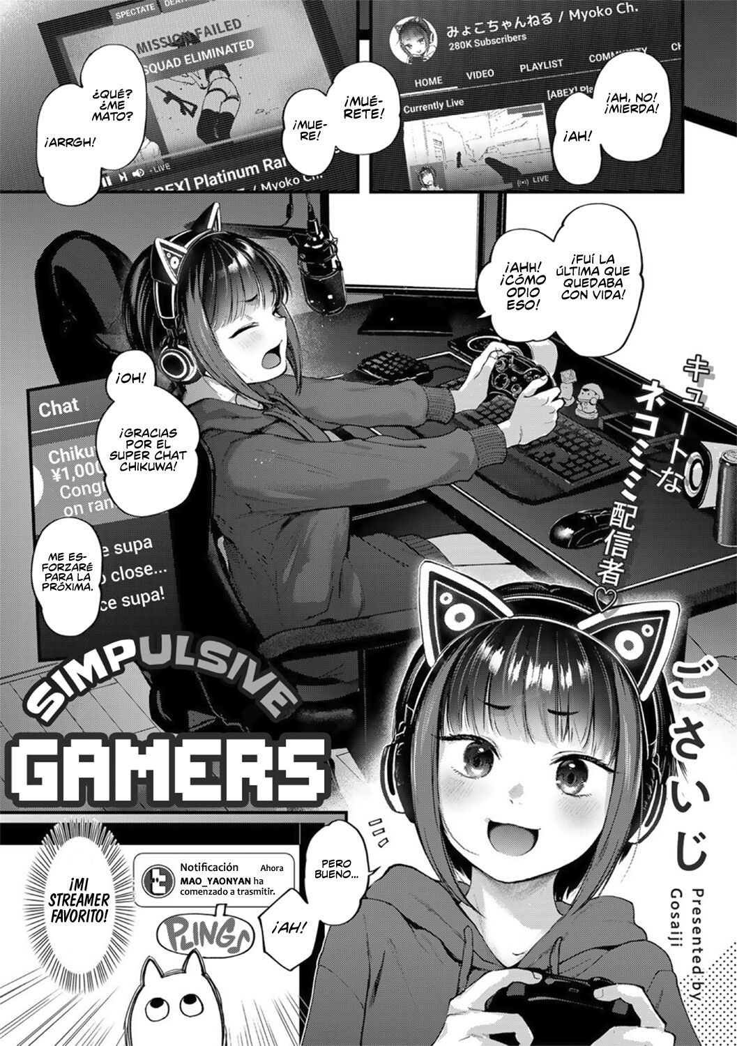 [Gosaiji] Oshikake Gamers | Simpulsive Gamers (COMIC kisshug Vol. 2) [Spanish] [NekoCreme] 1