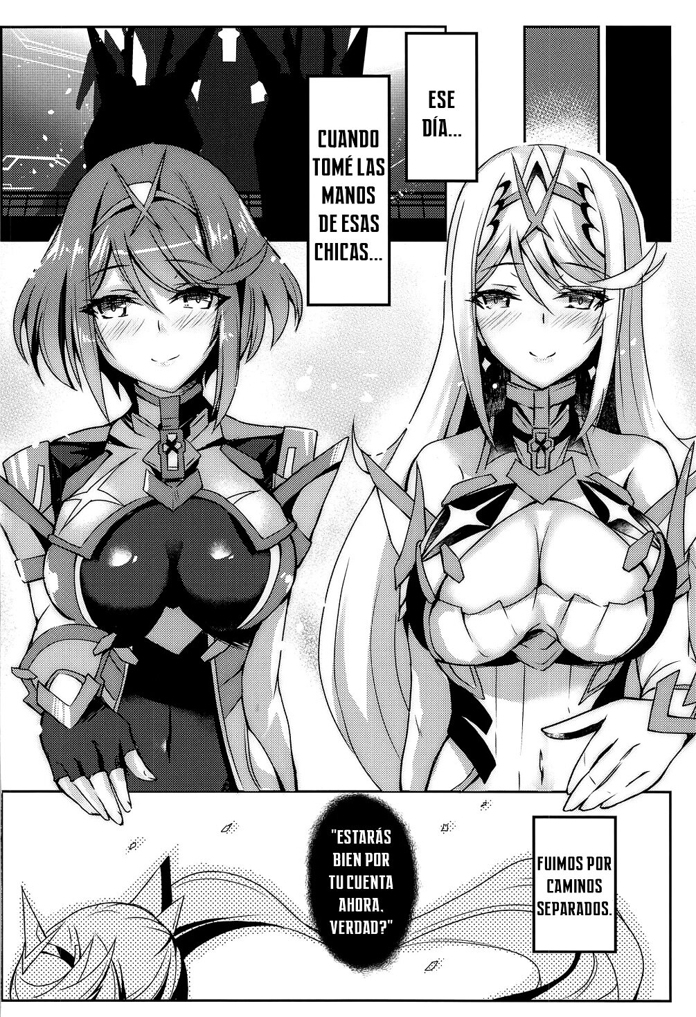 (COMIC1☆17) [Dorayakiya (Inoue Takuya)] Pneuma-chan no Ecchi Hon | Pneuma-chan's Lewd Book (Xenoblade Chronicles 2) [Spanish] 2