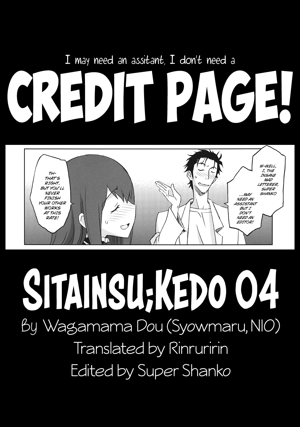 (C82) [Wagamama Dou (Syowmaru, NIO)] Sitainsu;Kedo 04 (Steins;Gate) [English] [Rinruririn] 23