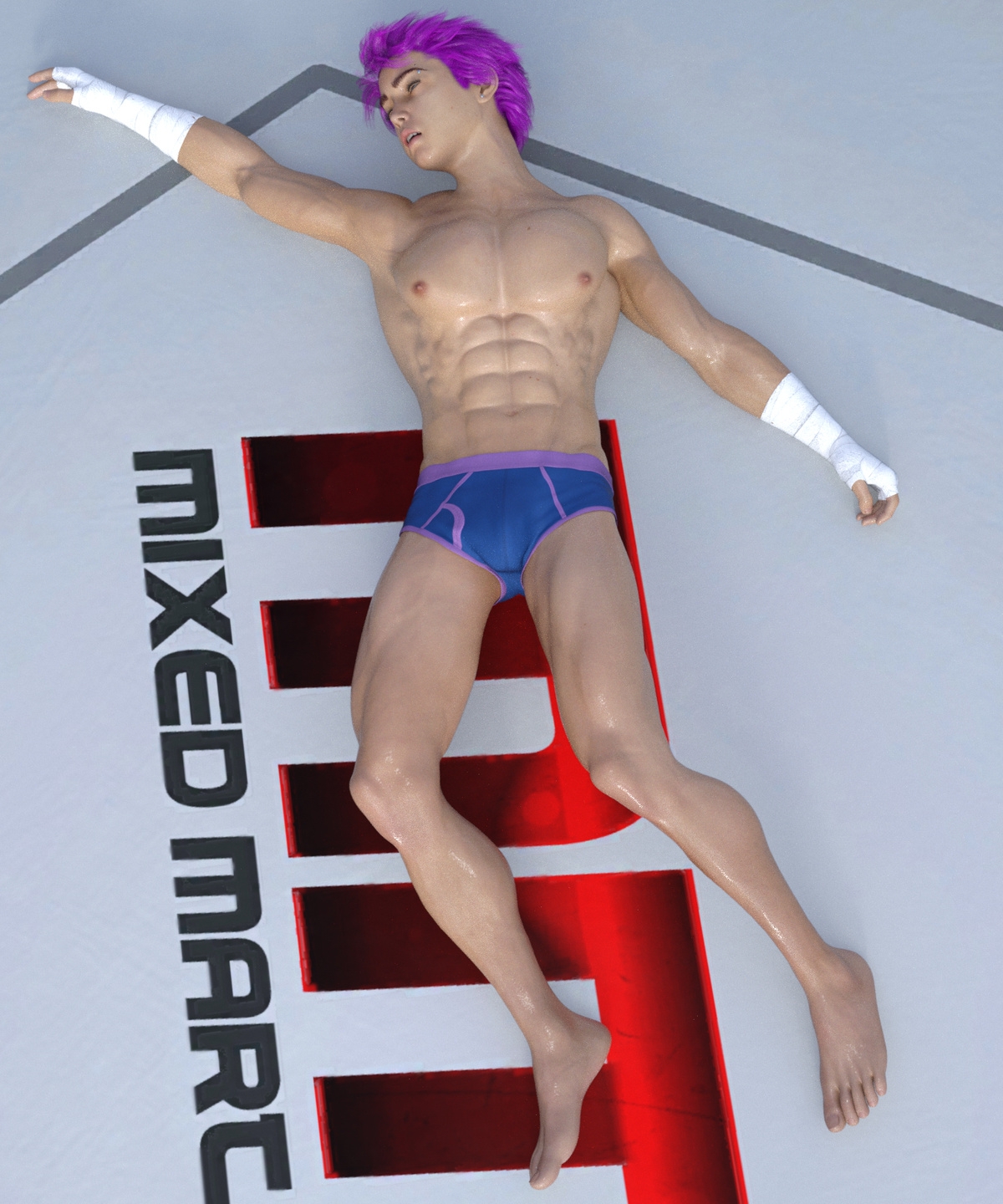 (WinterH) wrestling 3D Art 161