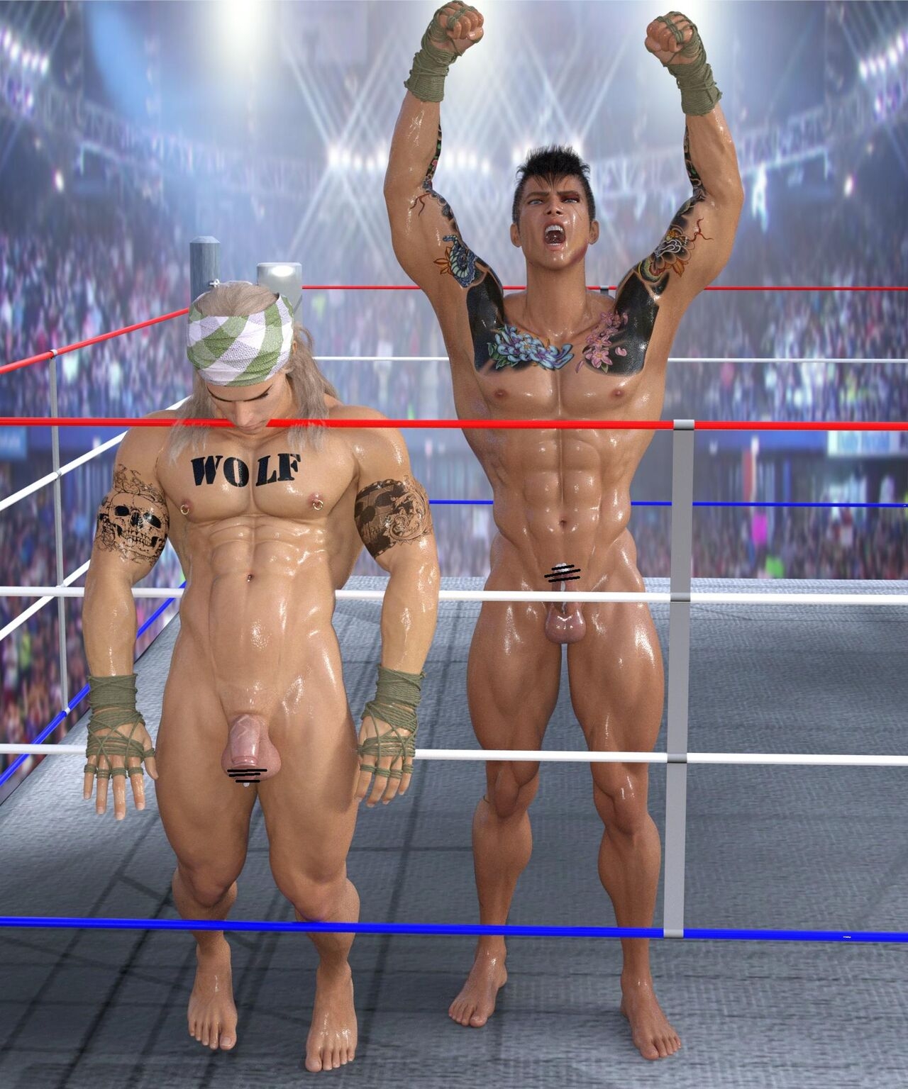 (WinterH) wrestling 3D Art 197
