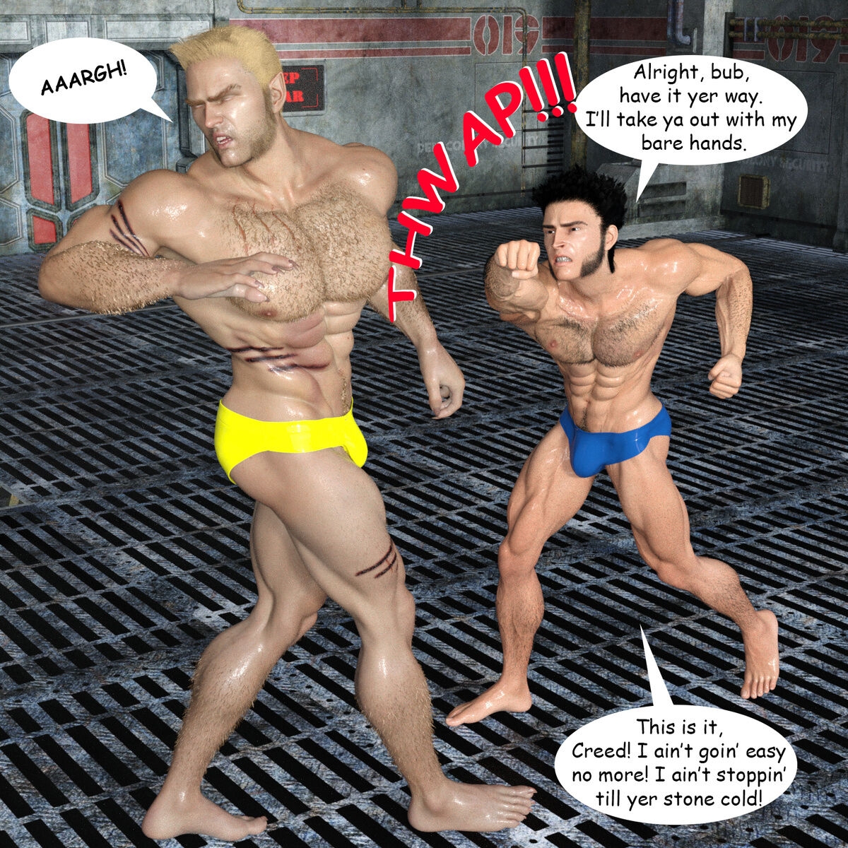 (WinterH) wrestling 3D Art 250