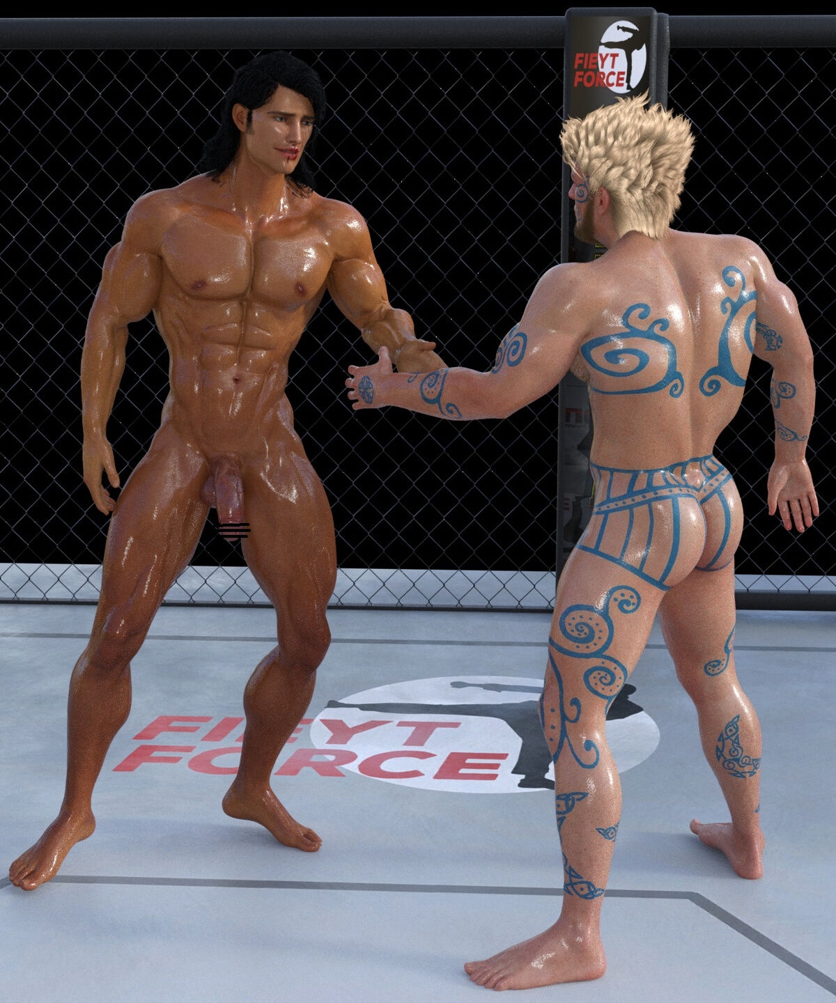(WinterH) wrestling 3D Art 32