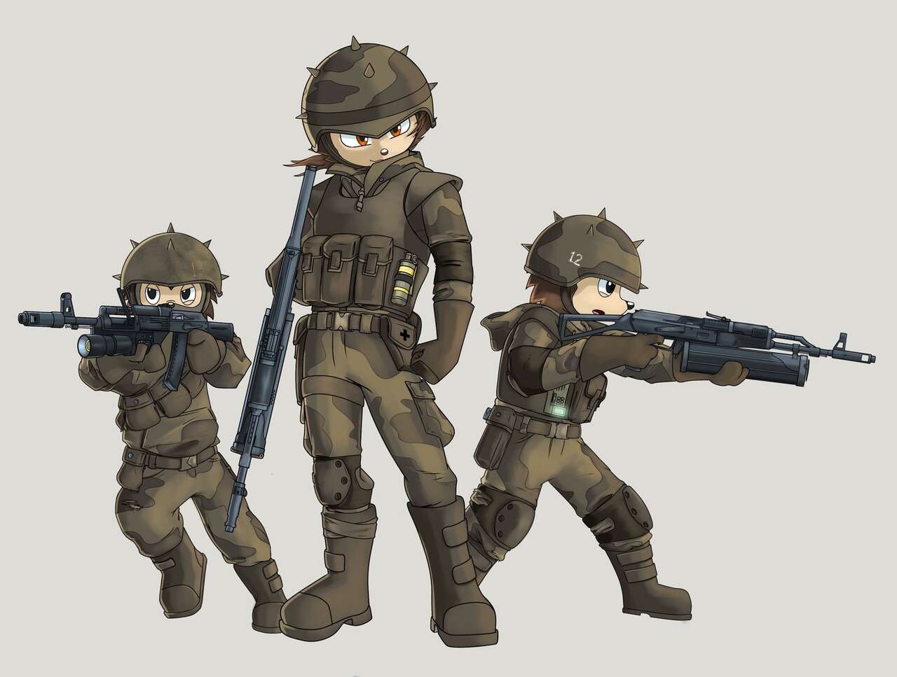 Lt. Fox Vixen - Squirrel and Hedgehog - 7th Pack (Year 2022) 여우장교 - 다람이와 고슴도치 North Korean propaganda DPRK 63
