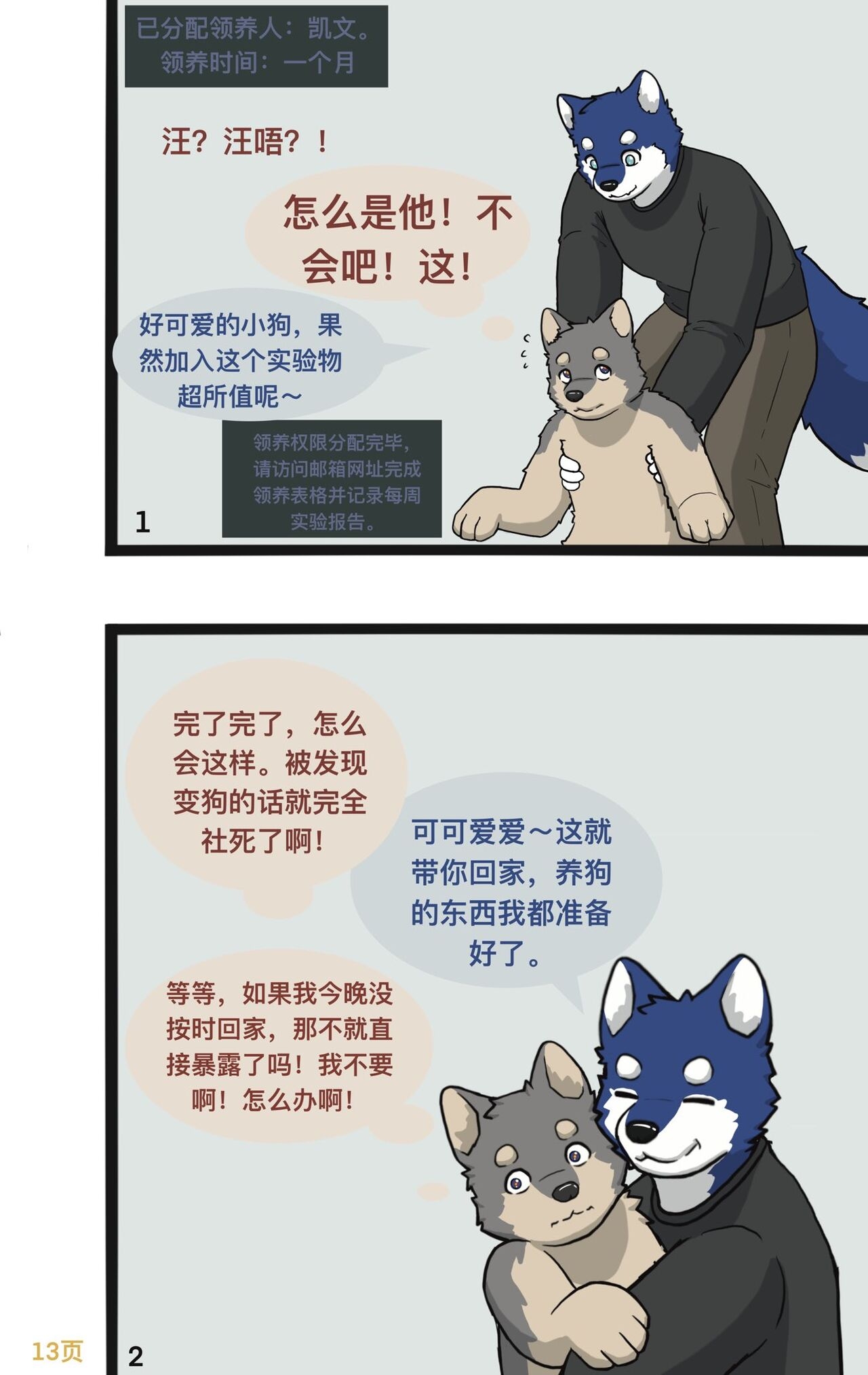 [Unhappy Wolf] My little doggy brother [Chinese] 13