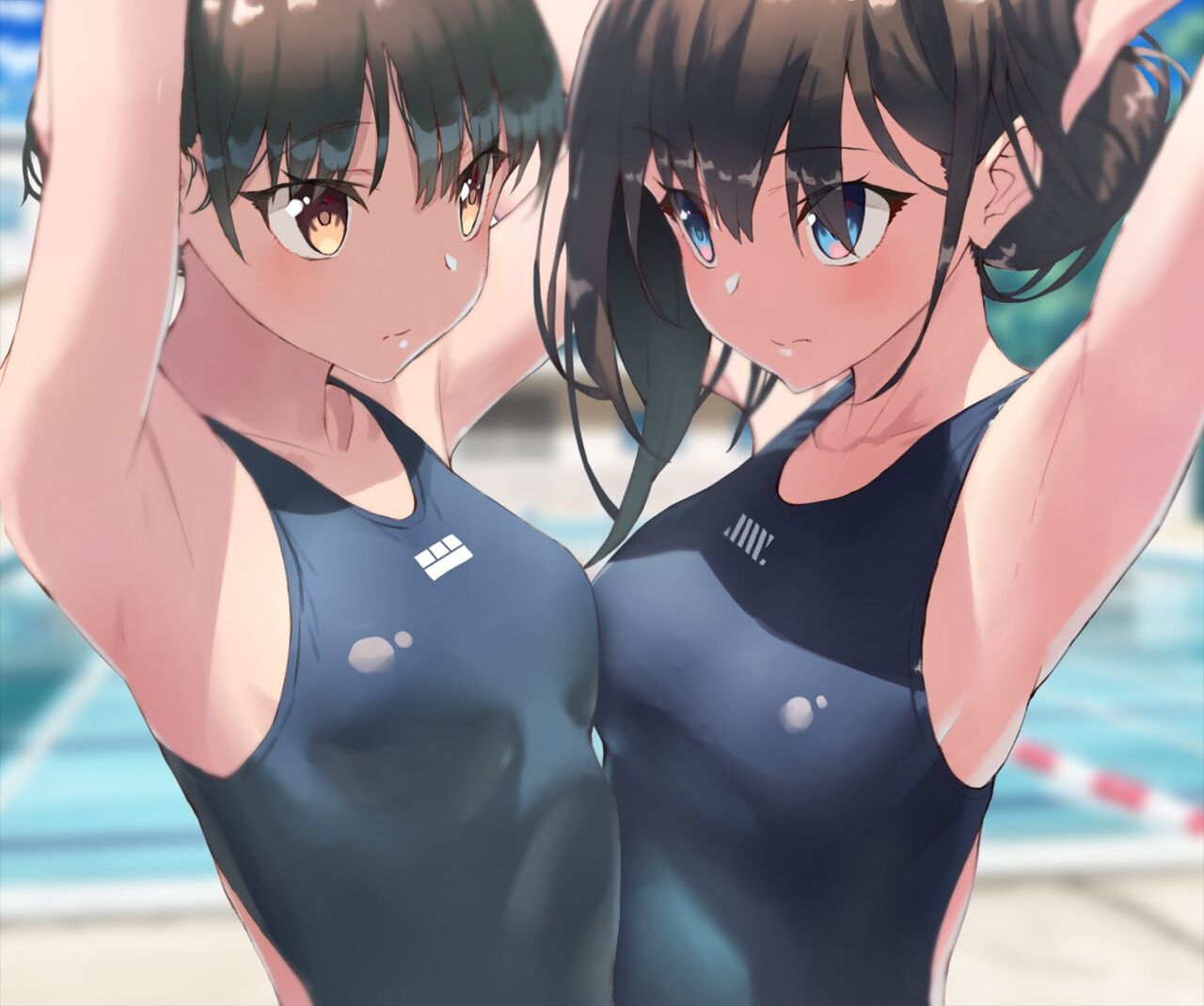 Cum Shot Chapter5-Swimgirls Rikka&Shiori[Chinese] 0